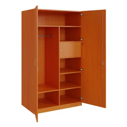 Q 26-100 skříň šatní, 2-dvéřová, 1000x600x1800mm, třešeň šumavská